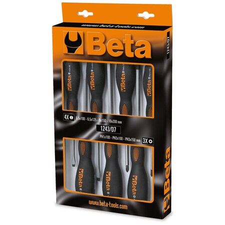 Beta Screwdriver Set, 7 pcs. 12430017